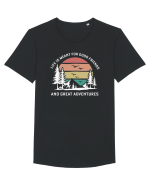 Good friends and great adventures Tricou mânecă scurtă guler larg Bărbat Skater