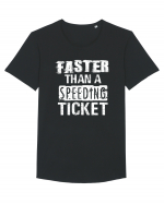Faster than a speeding ticket Tricou mânecă scurtă guler larg Bărbat Skater