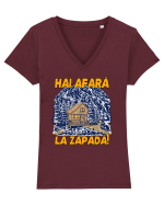 pentru montaniarzi - Hai afară la zăpadă ! Tricou mânecă scurtă guler V Damă Evoker