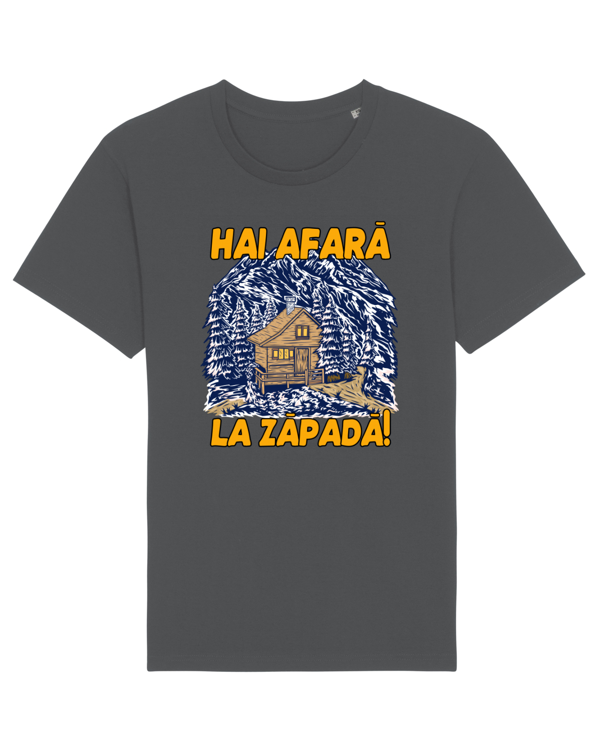Tricou mânecă scurtă Unisex Rocker Anthracite