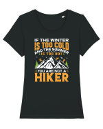 pentru montaniarzi - If the winter is too cold Tricou mânecă scurtă guler larg fitted Damă Expresser