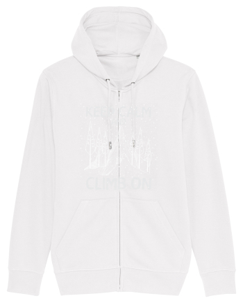 pentru montaniarzi - Keep calm and climb on White