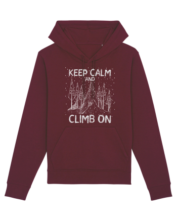 pentru montaniarzi - Keep calm and climb on Burgundy