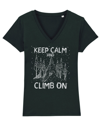 pentru montaniarzi - Keep calm and climb on Black