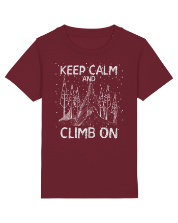 pentru montaniarzi - Keep calm and climb on Burgundy
