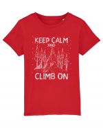 pentru montaniarzi - Keep calm and climb on Tricou mânecă scurtă  Copii Mini Creator