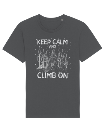 pentru montaniarzi - Keep calm and climb on Anthracite