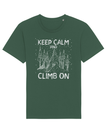 pentru montaniarzi - Keep calm and climb on Bottle Green