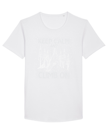 pentru montaniarzi - Keep calm and climb on White