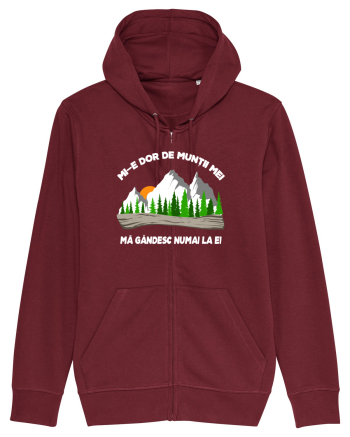 pentru montaniarzi - Mi-e dor de muntii mei Burgundy