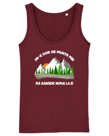 pentru montaniarzi - Mi-e dor de muntii mei Burgundy