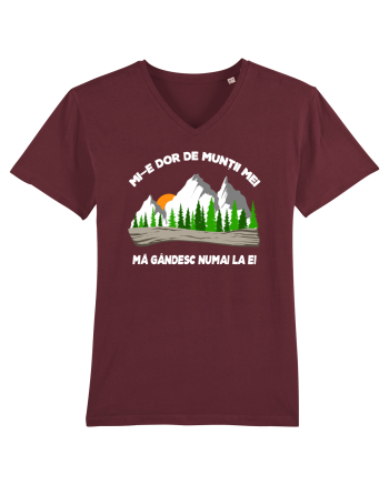 pentru montaniarzi - Mi-e dor de muntii mei Burgundy