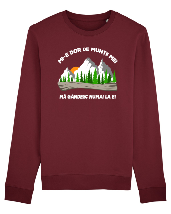 pentru montaniarzi - Mi-e dor de muntii mei Burgundy