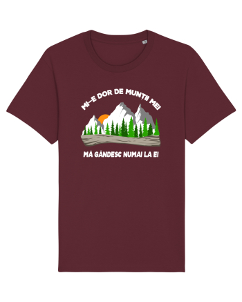 pentru montaniarzi - Mi-e dor de muntii mei Burgundy