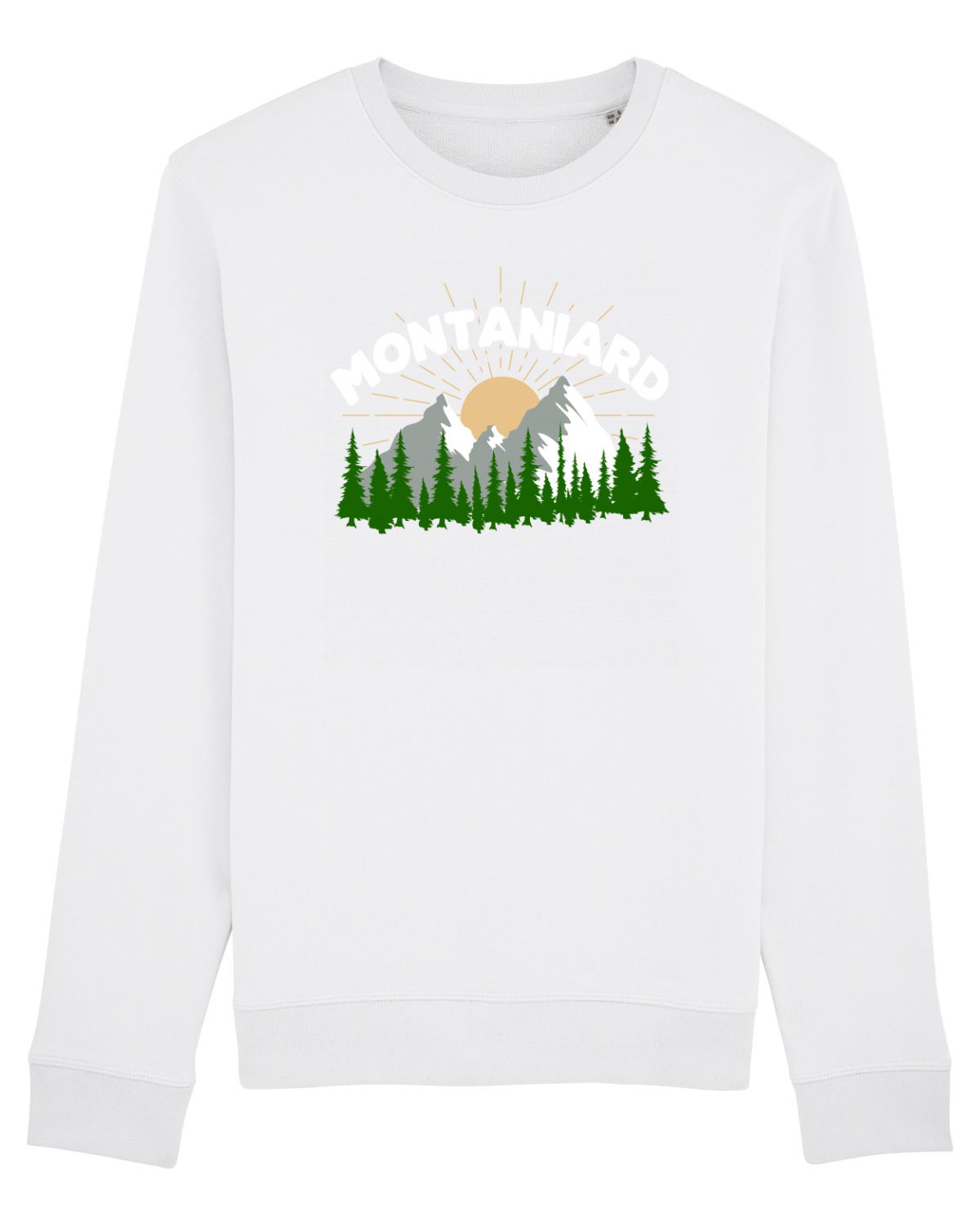 Bluză mânecă lungă Unisex Rise White