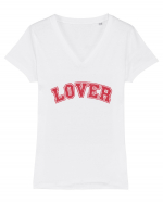 LOVER Tricou mânecă scurtă guler V Damă Evoker