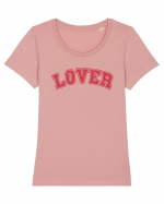 LOVER Tricou mânecă scurtă guler larg fitted Damă Expresser