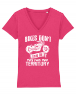 Bikes Tricou mânecă scurtă guler V Damă Evoker