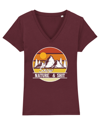 pentru montaniarzi - Snow, nature and shit Burgundy