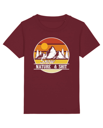 pentru montaniarzi - Snow, nature and shit Burgundy