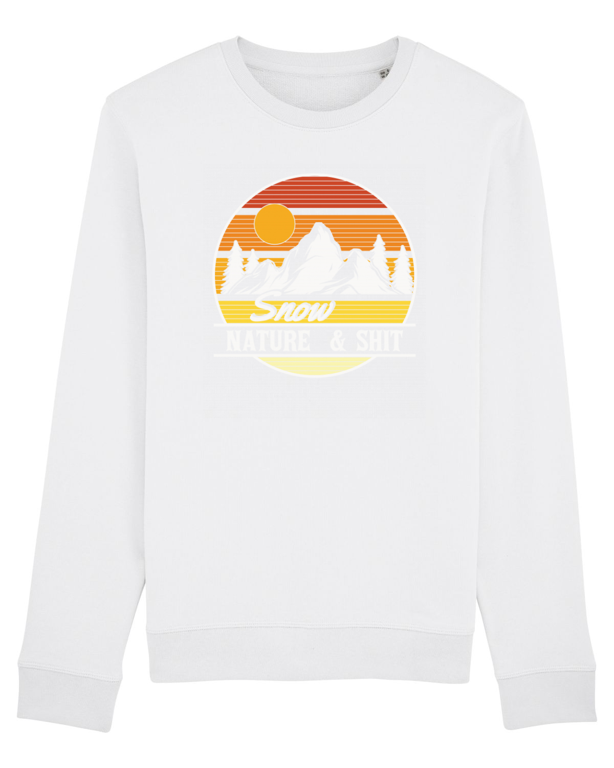 Bluză mânecă lungă Unisex Rise White