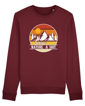 pentru montaniarzi - Snow, nature and shit Burgundy