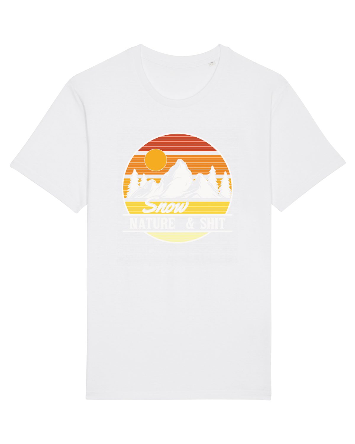 Tricou mânecă scurtă Unisex Rocker White