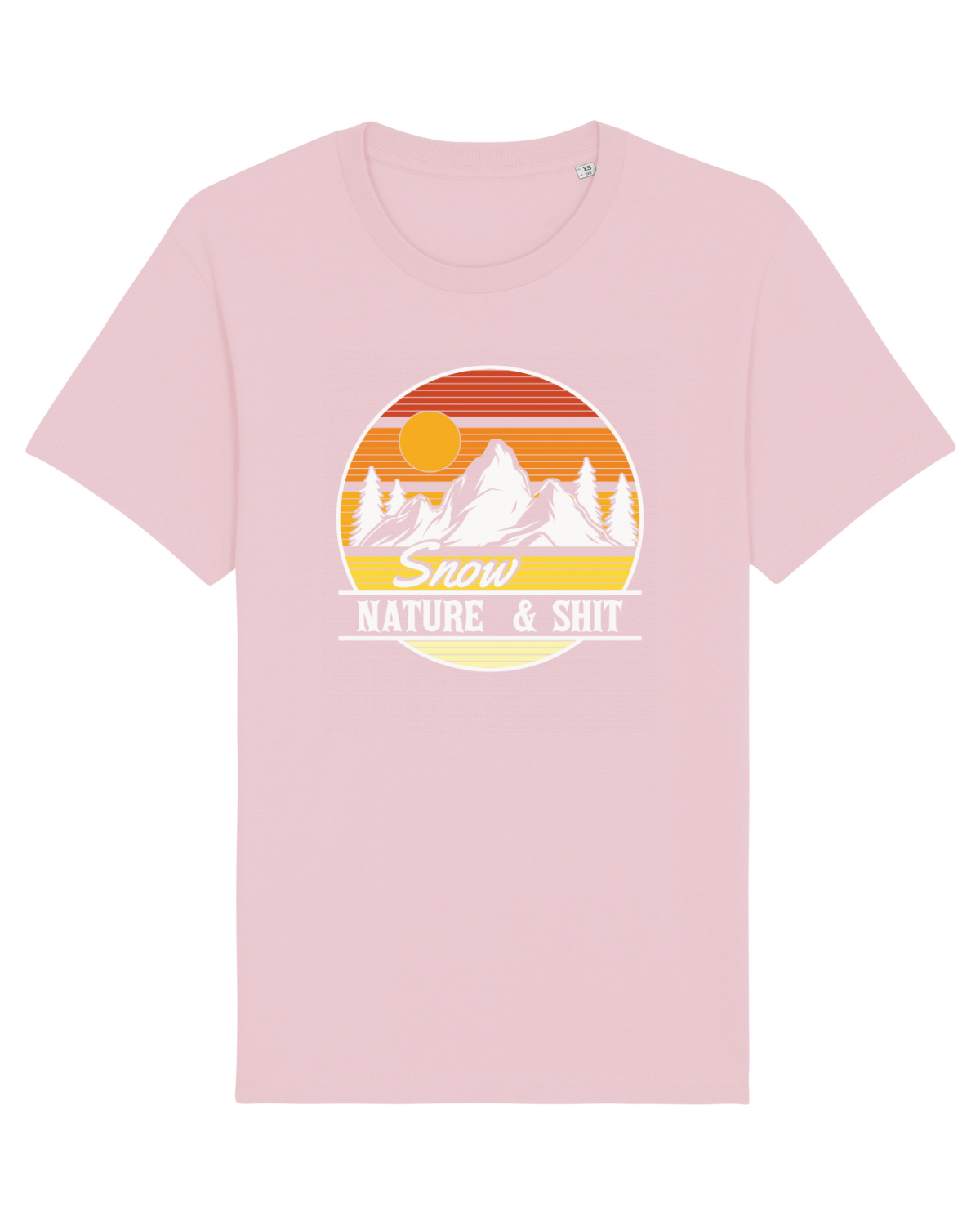 Tricou mânecă scurtă Unisex Rocker Cotton Pink