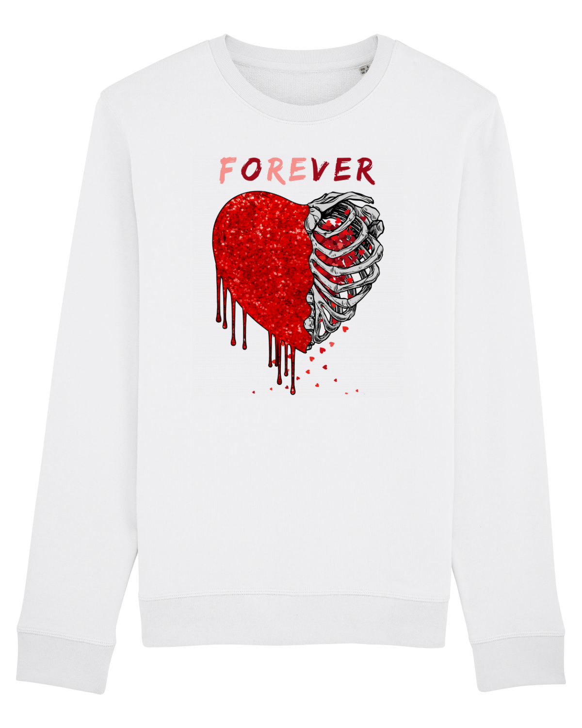 Bluză mânecă lungă Unisex Rise White