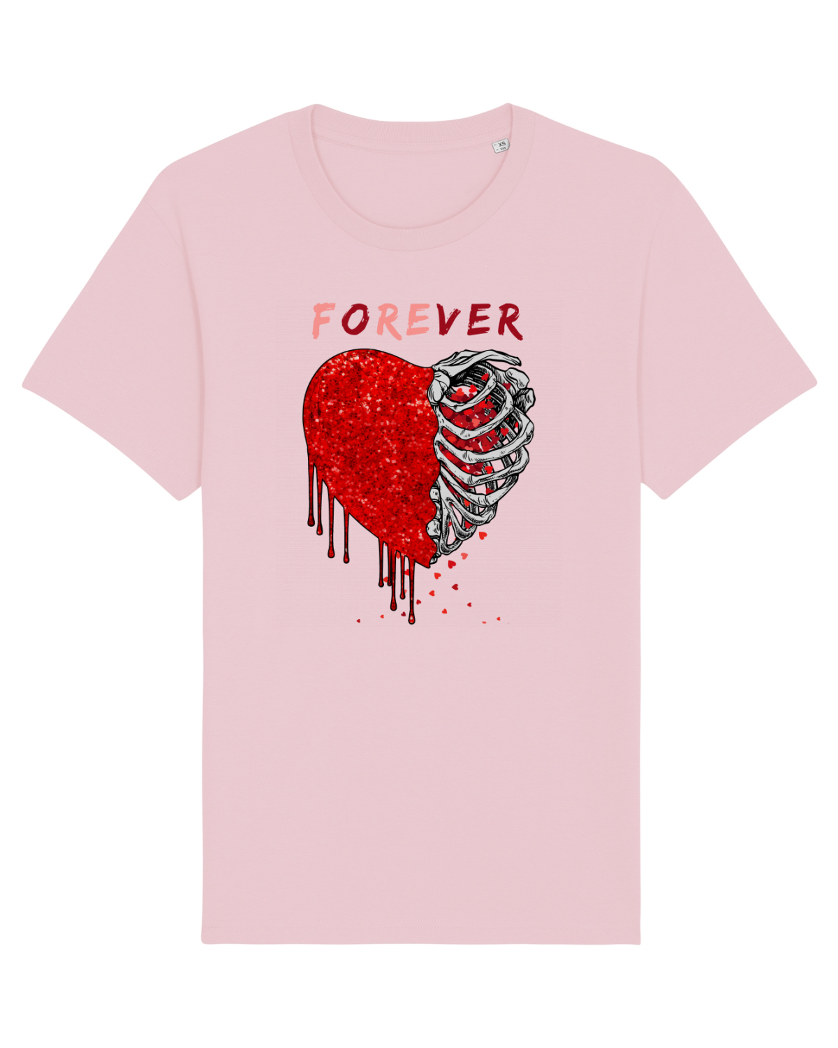 Tricou mânecă scurtă Unisex Rocker Cotton Pink