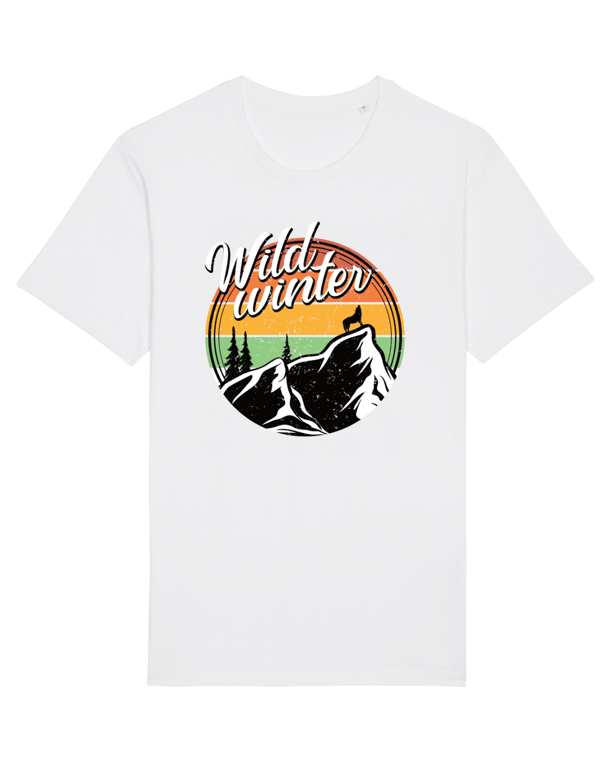 Tricou mânecă scurtă Unisex Rocker White