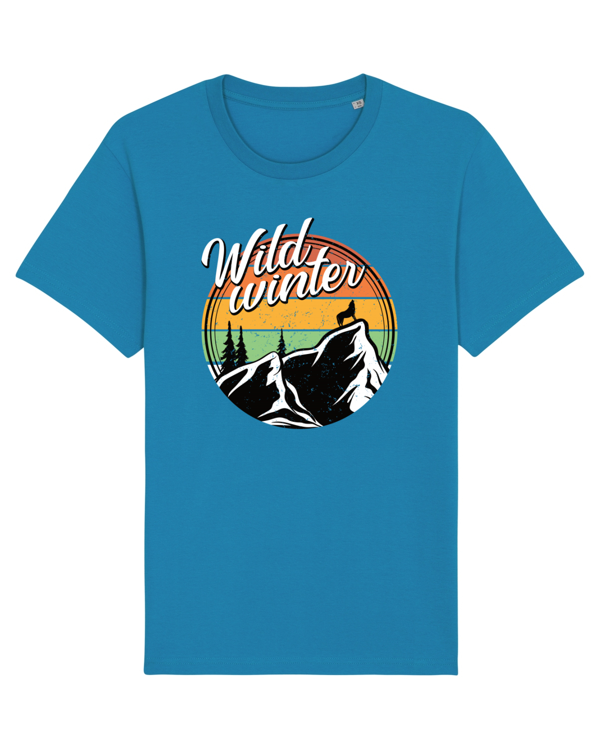 Tricou mânecă scurtă Unisex Rocker Azur