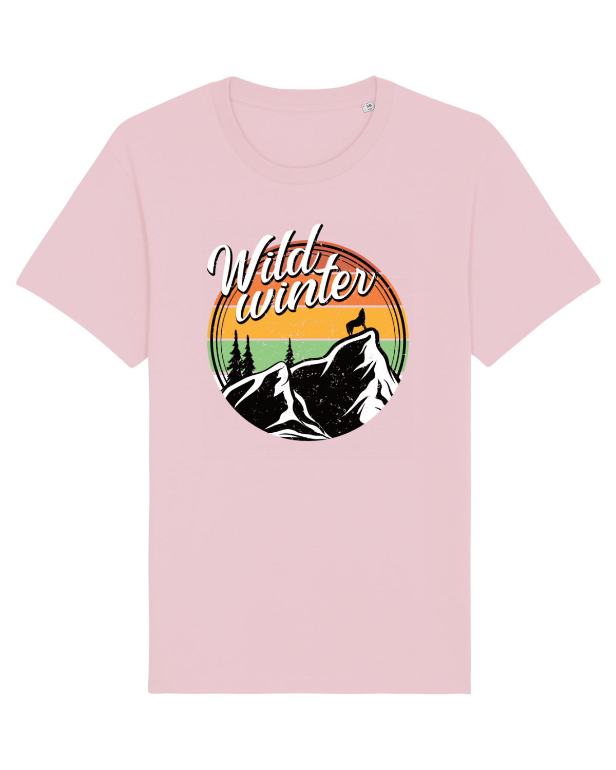 Tricou mânecă scurtă Unisex Rocker Cotton Pink