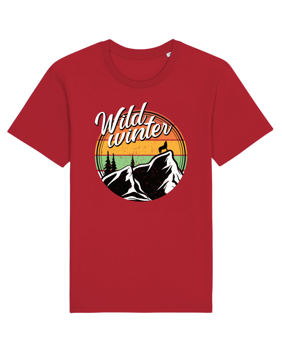 Tricou mânecă scurtă Unisex Rocker Red