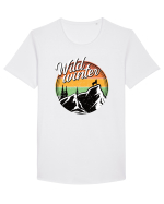 pentru montaniarzi - Wild winter Tricou mânecă scurtă guler larg Bărbat Skater