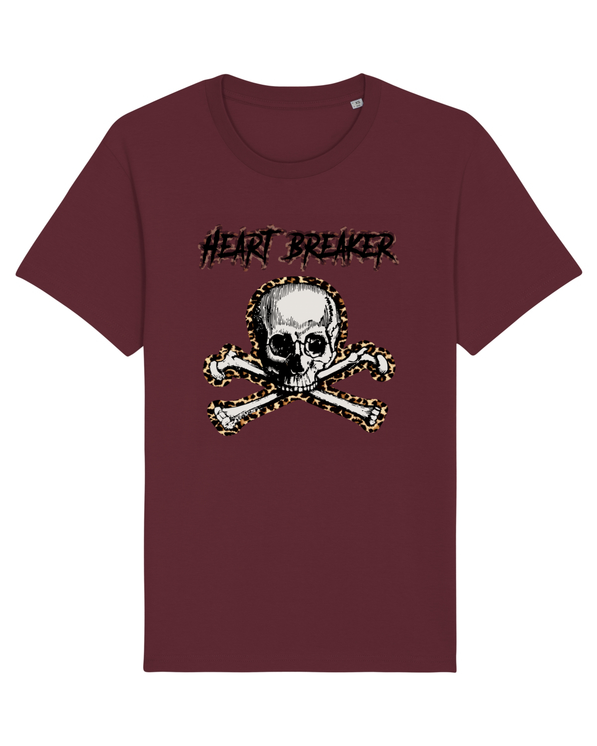 Tricou mânecă scurtă Unisex Rocker Burgundy