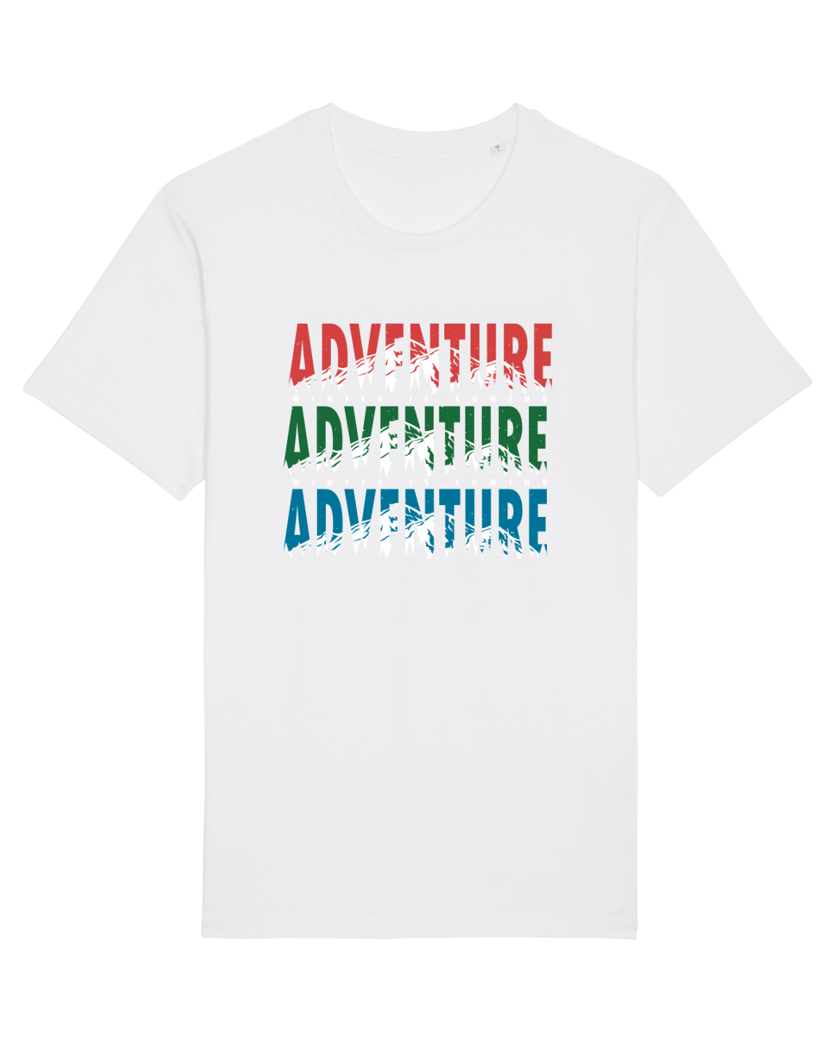 Tricou mânecă scurtă Unisex Rocker White