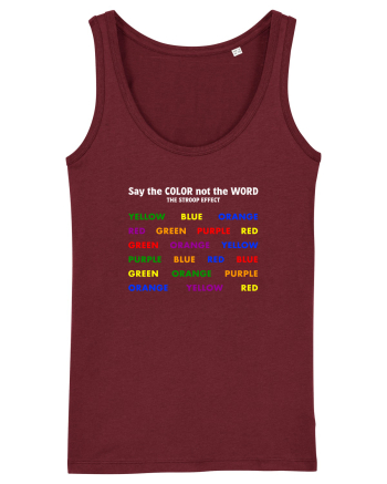 Stroop Effect Burgundy