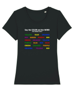 Stroop Effect Tricou mânecă scurtă guler larg fitted Damă Expresser