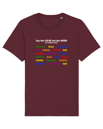 Stroop Effect Burgundy