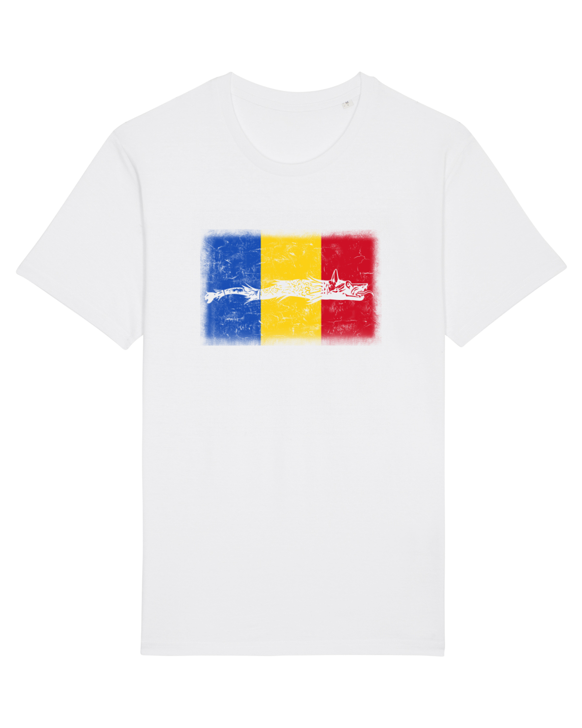 Tricou mânecă scurtă Unisex Rocker White