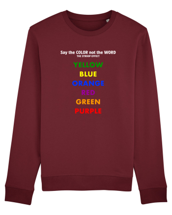 Stroop Effect Burgundy