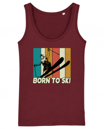 Sporturi de iarnă - Born to ski Burgundy