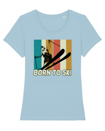 Sporturi de iarnă - Born to ski Sky Blue