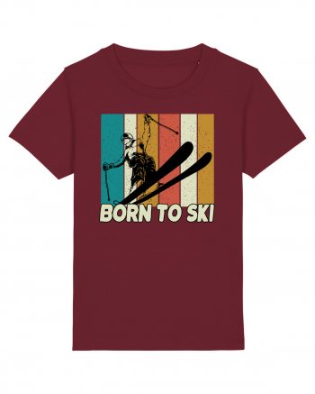 Sporturi de iarnă - Born to ski Burgundy