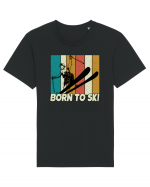 Sporturi de iarnă - Born to ski Tricou mânecă scurtă Unisex Rocker