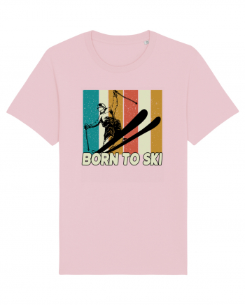 Sporturi de iarnă - Born to ski Cotton Pink