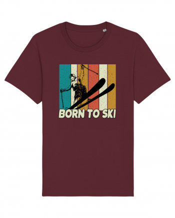 Sporturi de iarnă - Born to ski Burgundy