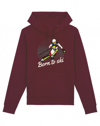 Sporturi de iarnă - Born to ski v2 Burgundy