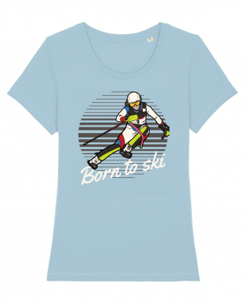 Sporturi de iarnă - Born to ski v2 Sky Blue